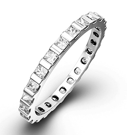 Eternity Ring Olivia 18K White Gold Diamond 1.00ct G/Vs